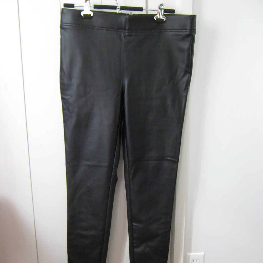 NWT Black LOFT Pleather Leggings